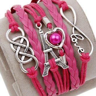 hard roze met love en eiffeltoren